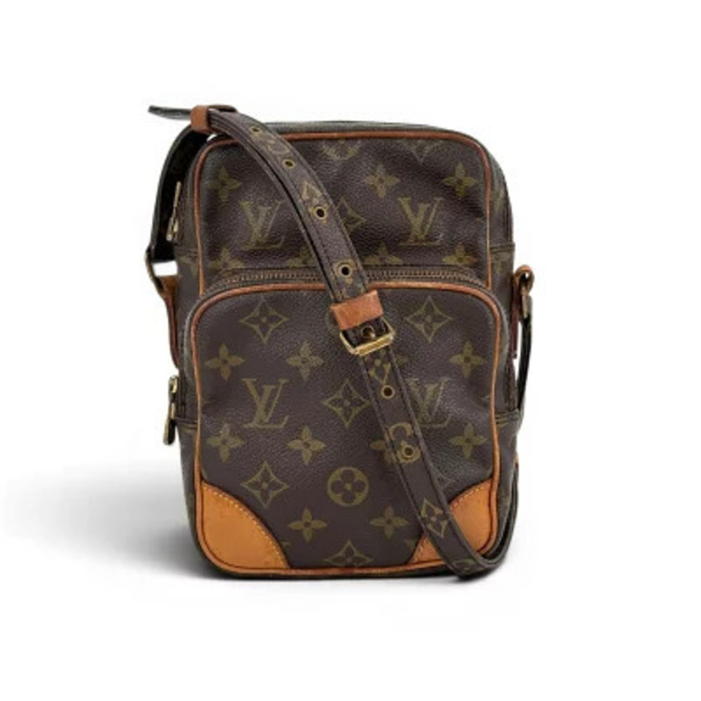 Louis Vuitton Amazon Monogram Canvas Shoulder Bag Brown